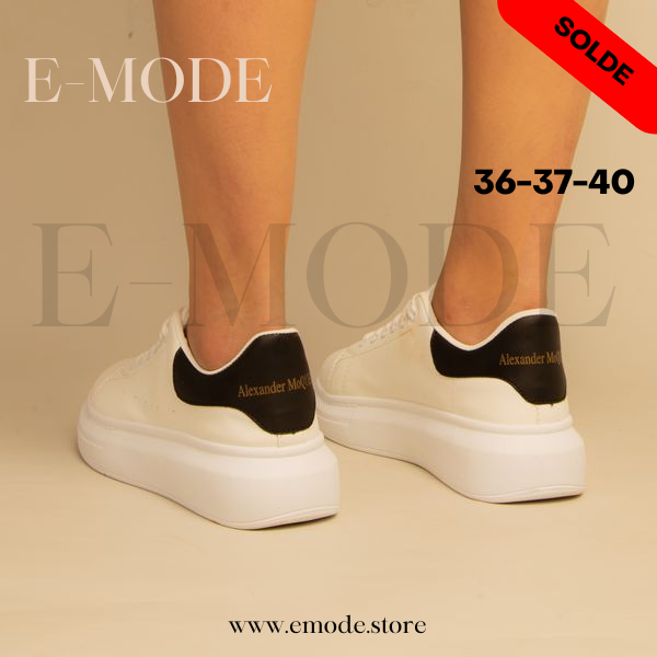 Baskets Blache et Noir - Ref-0525