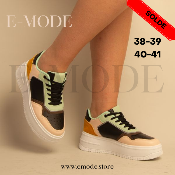 Baskets Multi Couleurs - Ref-0536