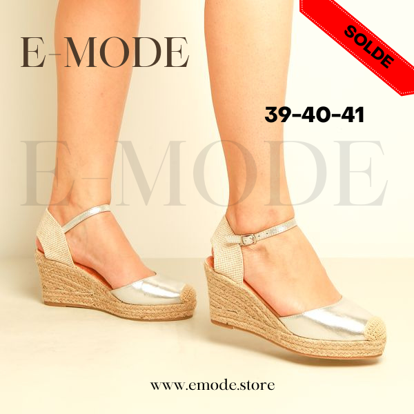 Sandale talon Haut Silver REF-0592