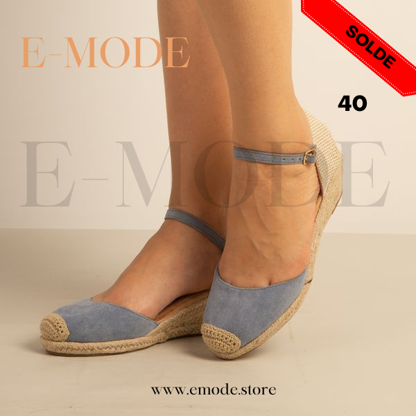 Sandale demi talon Bleu / REF-0604