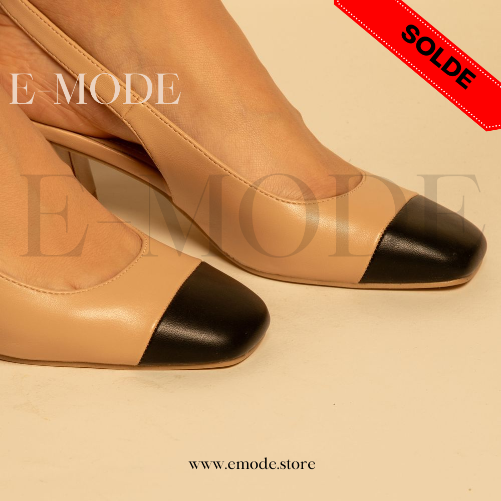 Escarpins Slingback- Beige / REF-0812