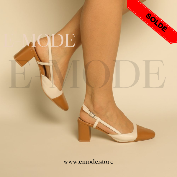 Escarpins - Simili Cuir - Marron / REF-0843