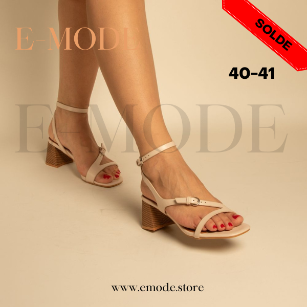 Sandales a Talons Beige / REF-0858