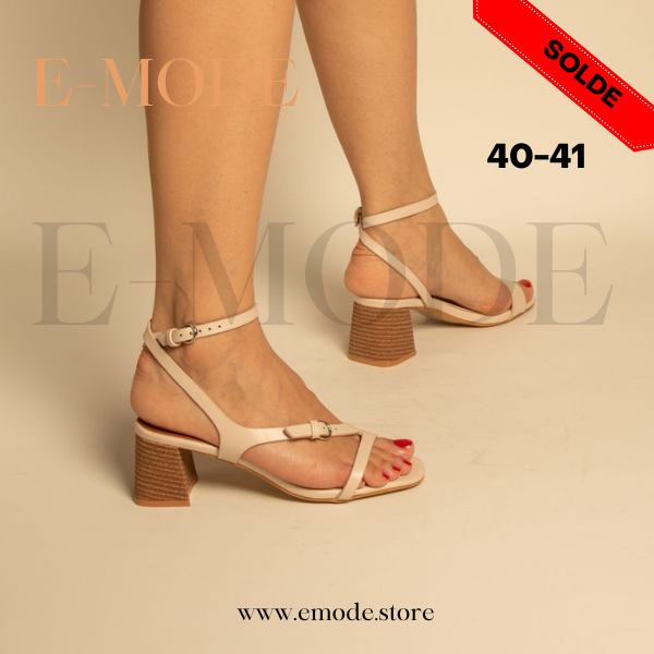 Sandales a Talons Beige / REF-0858