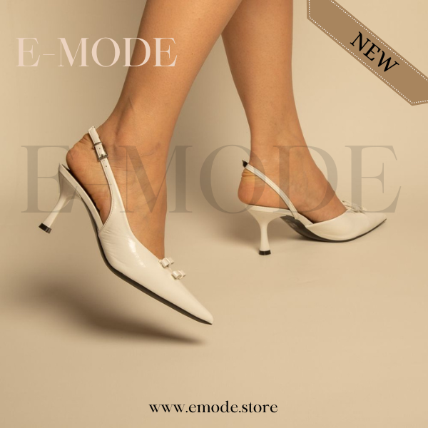 Escarpins slingback Blanc / REF-0868