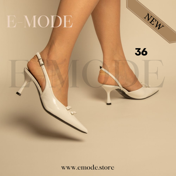 Escarpins slingback Blanc / REF-0868
