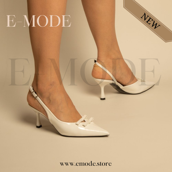 Escarpins slingback Blanc / REF-0868