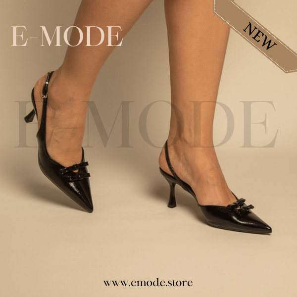 Escarpins slingback Noir / REF-0869