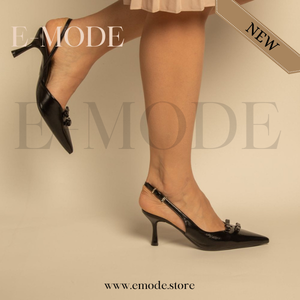 Escarpins slingback Noir / REF-0869
