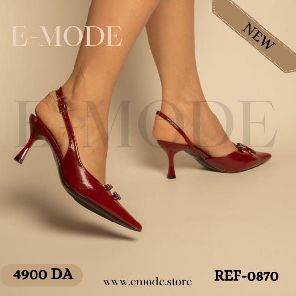 Escarpins slingback Rouge REF / 0870