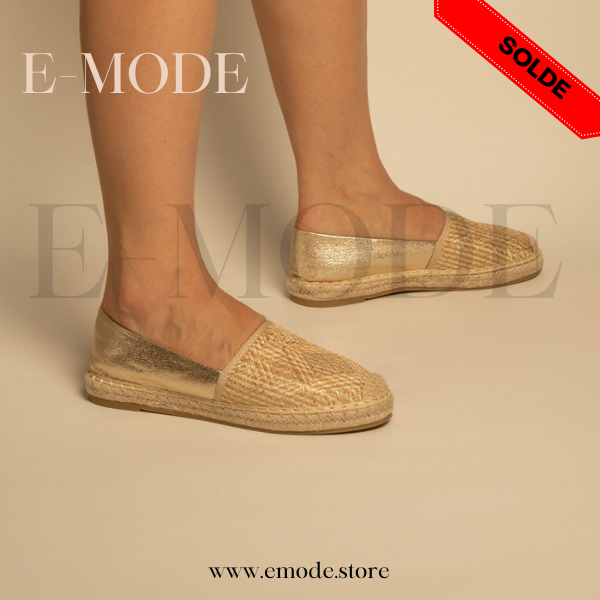 Espadrilles Chic Beige Doré / REF 0871