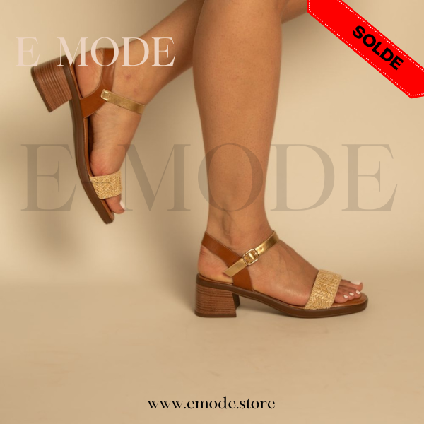 Sandales a Talons Khaki / REF-0874