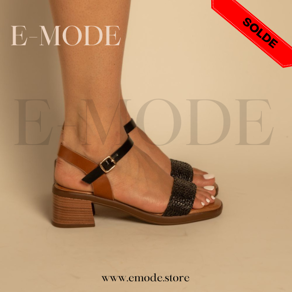 Sandales a Talons Noir / REF-0875