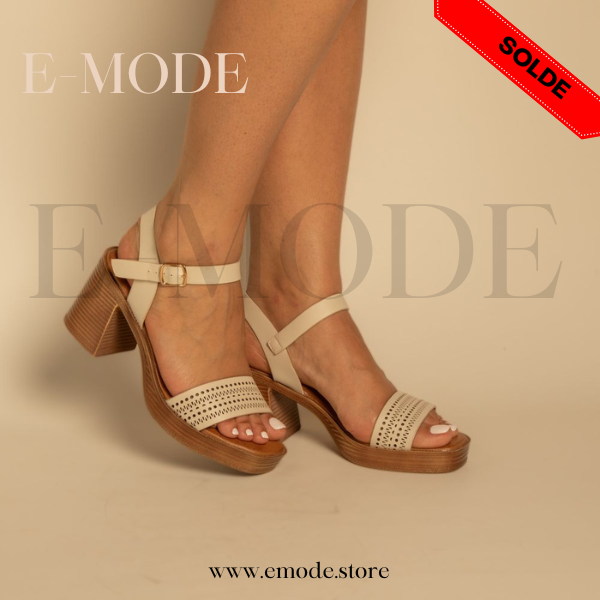 Sandales a Talons Beige / REF-0877