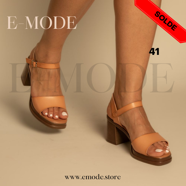 Sandale a Talon Beige / REF-0882