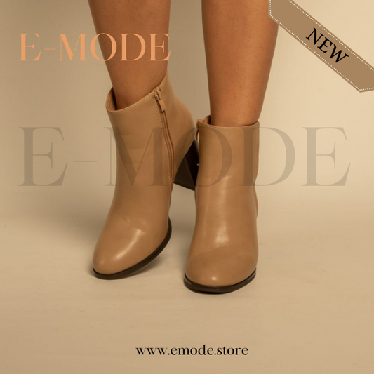 Bottines a Talons Beige Khaki REF-0890