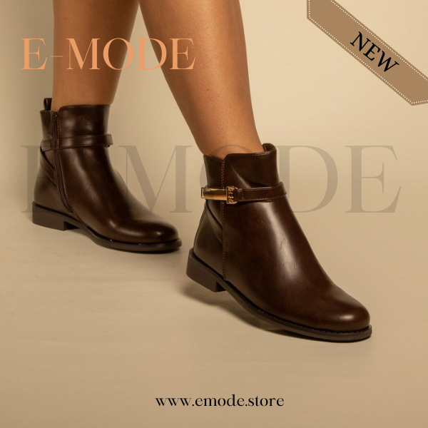 Bottines Marron Fonce REF-0896