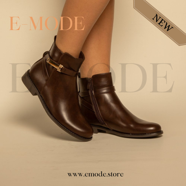 Bottines Marron Fonce REF-0896