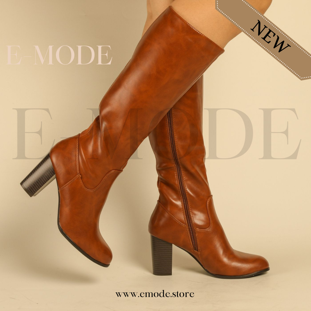 Bottes A Talons - Marron - REF-0907