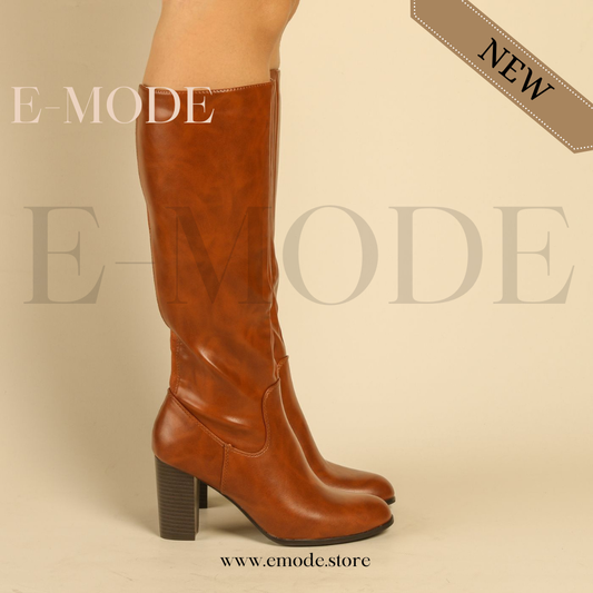 Bottes A Talons - Marron - REF-0907