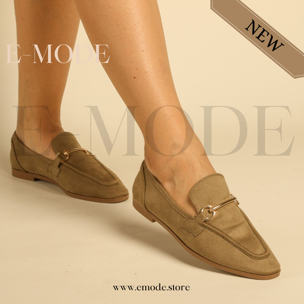 Mocassins vert REF-0924