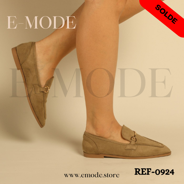 Mocassins vert REF-0924