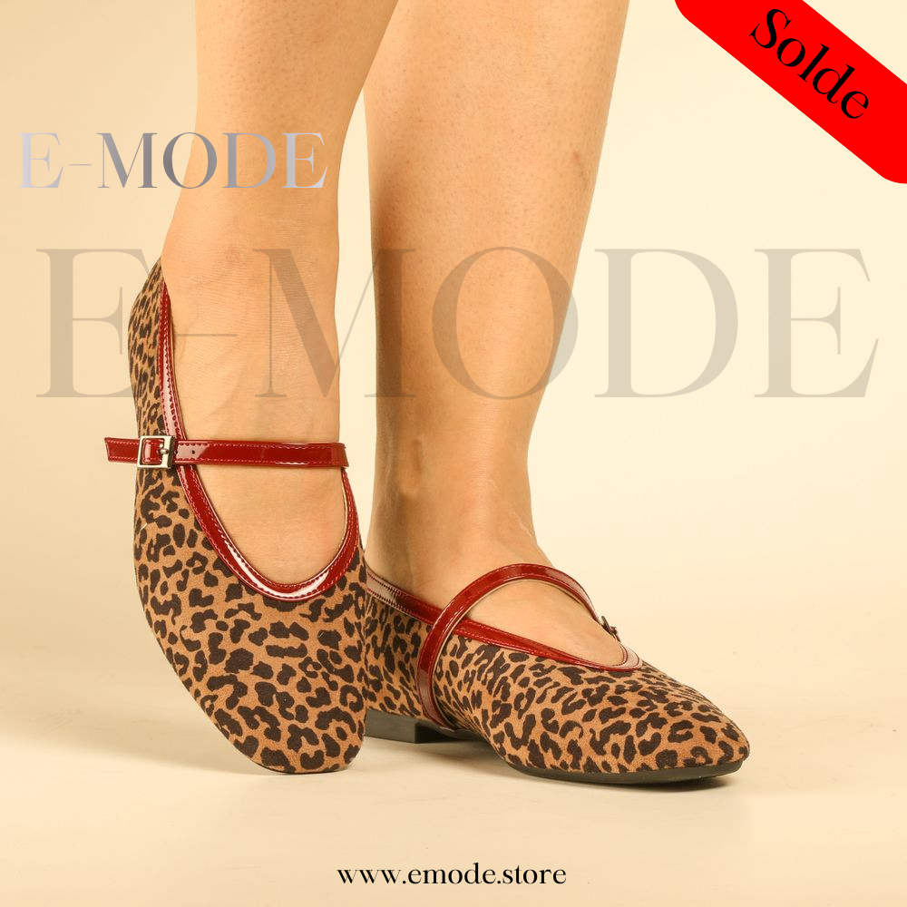 Ballerines Tendance effet léopard - REF-0958