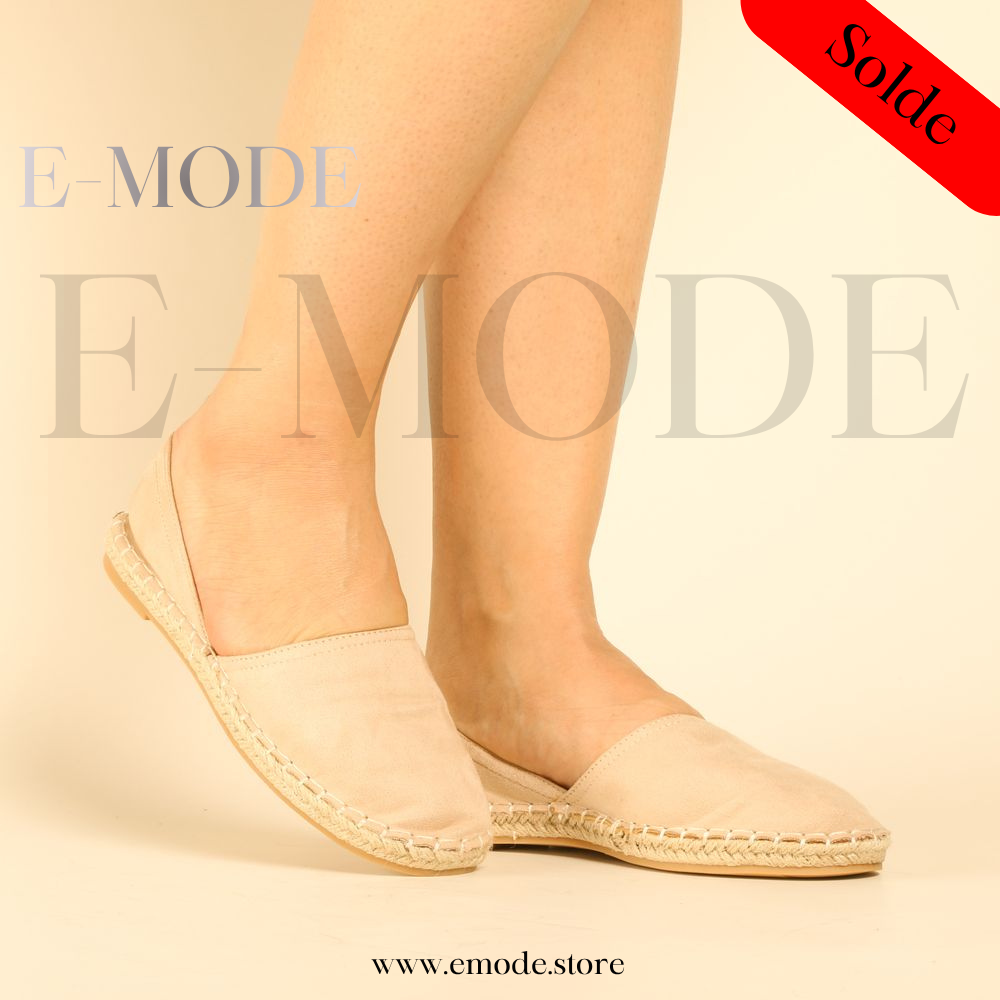Espadrille semelles Raphia - Beige - REF-0960