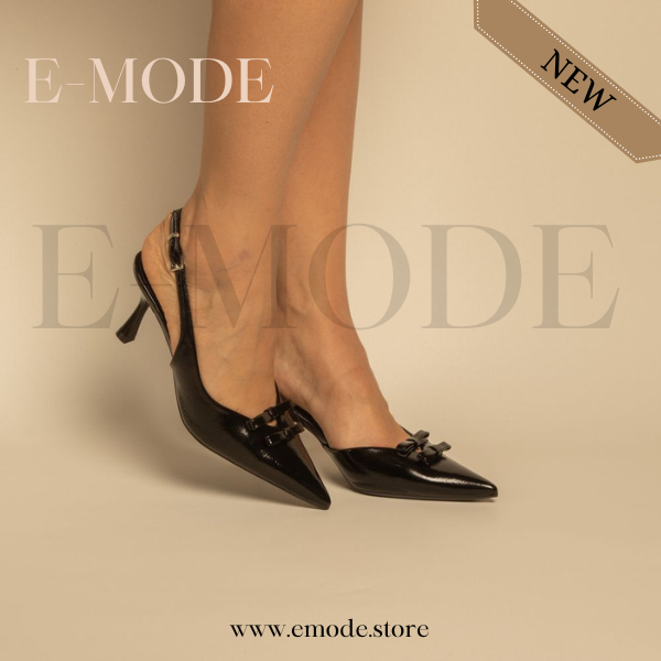 Escarpins slingback Noir / REF-0869