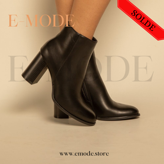 Bottines a Talons Noir REF-0891