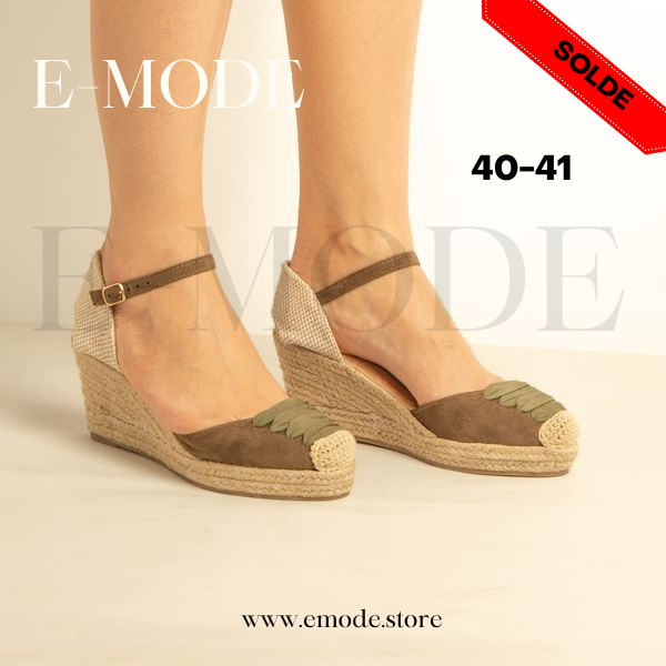 Sandale talon Haut verte / REF-0587