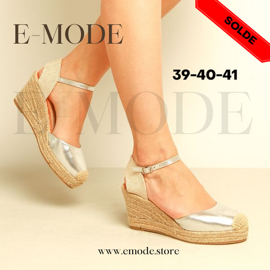 Sandale talon Haut Silver REF-0592