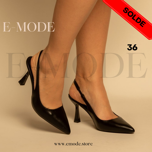 Escarpins Slingback- Noir /REF-0815