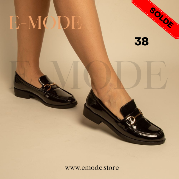 Mocassins - Noir - REF-0828