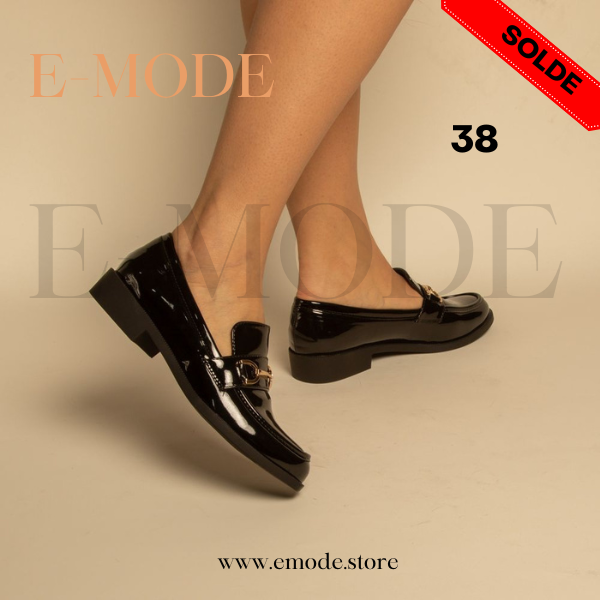 Mocassins - Noir - REF-0828