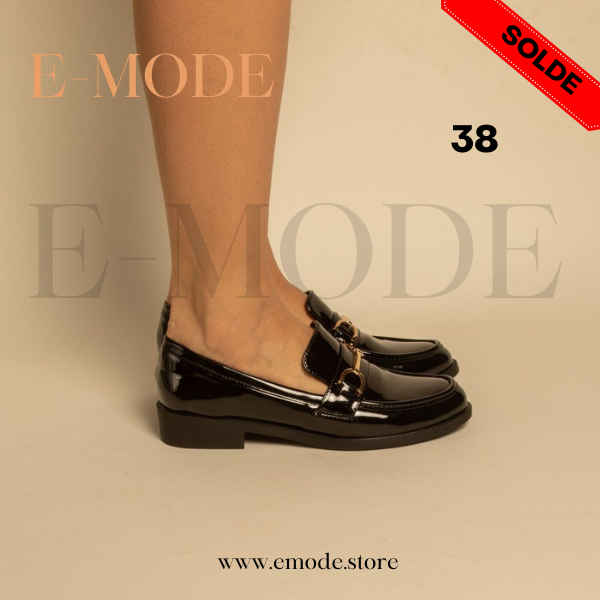 Mocassins - Noir - REF-0828