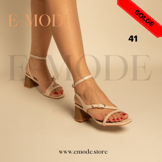 Sandales a Talons Beige / REF-0858