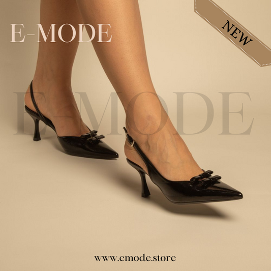 Escarpins slingback Noir / REF-0869