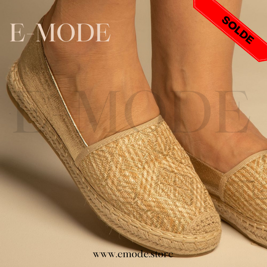 Espadrilles Chic Beige Doré / REF 0871