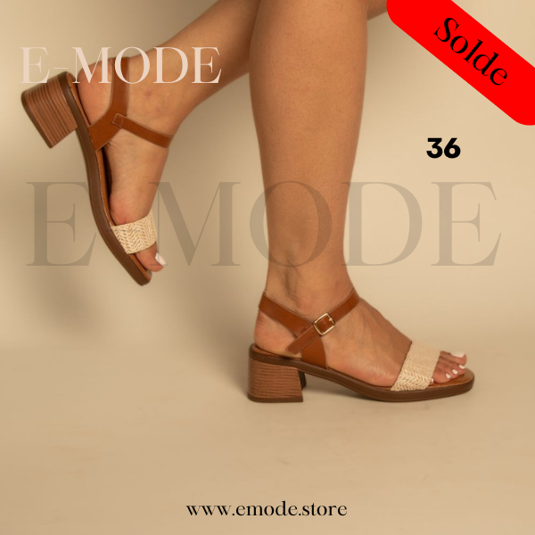 Sandales a Talons Beige / REF-0873