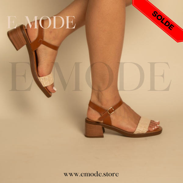 Sandales a Talons Beige / REF-0873