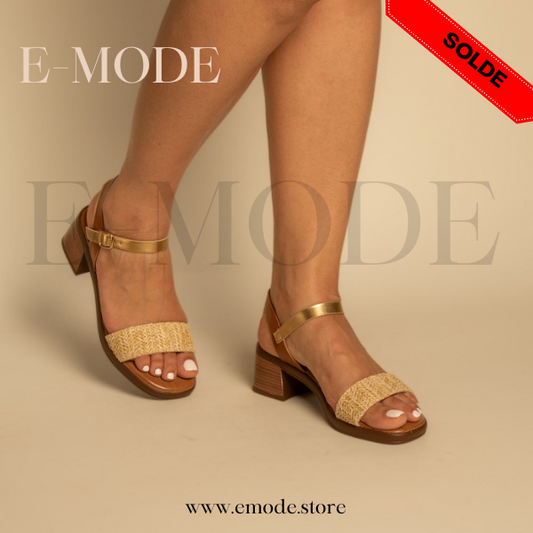Sandales a Talons Khaki / REF-0874