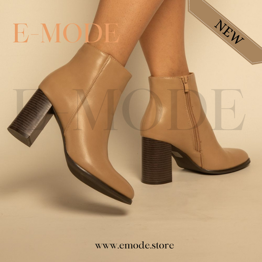 Bottines a Talons Beige Khaki REF-0890