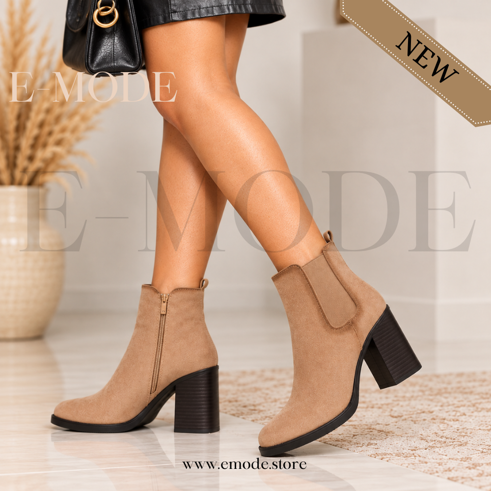 Bottines A Tallon Large - Beige- REF-0906
