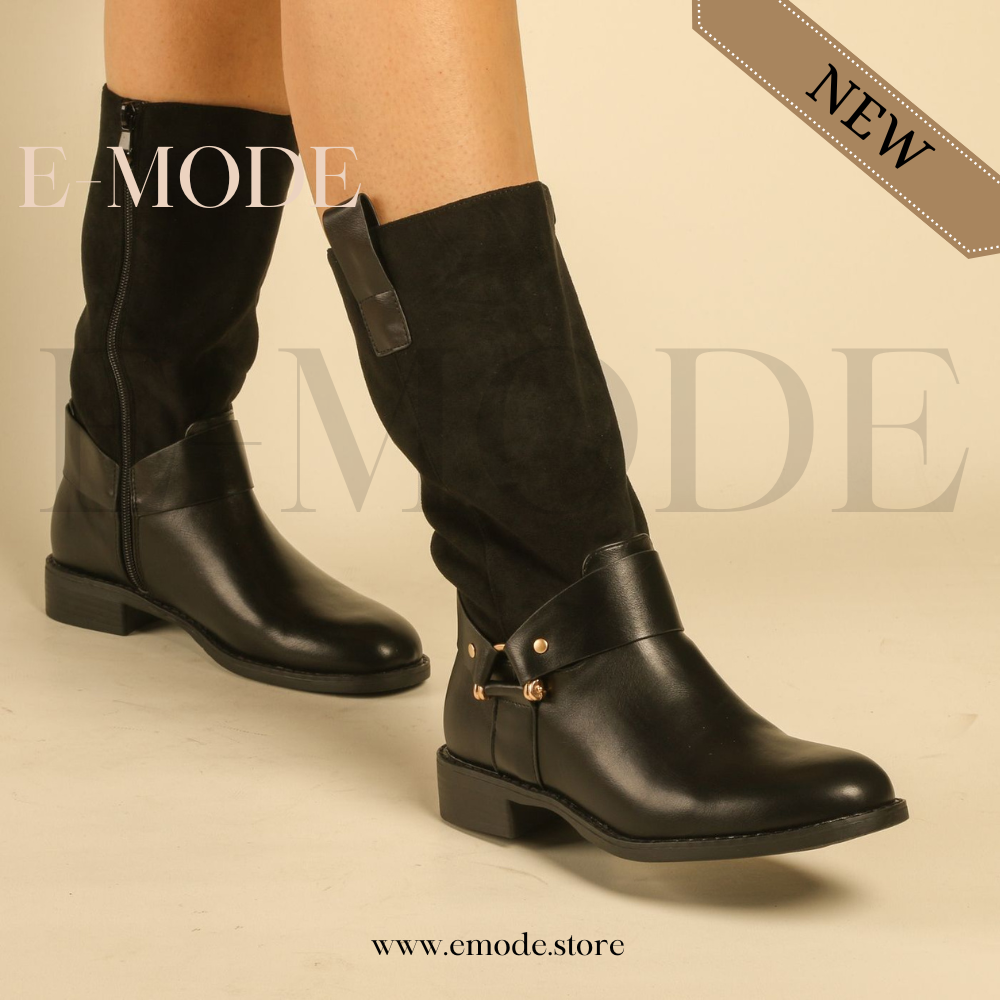 Bottines a talons Noir REF-0917