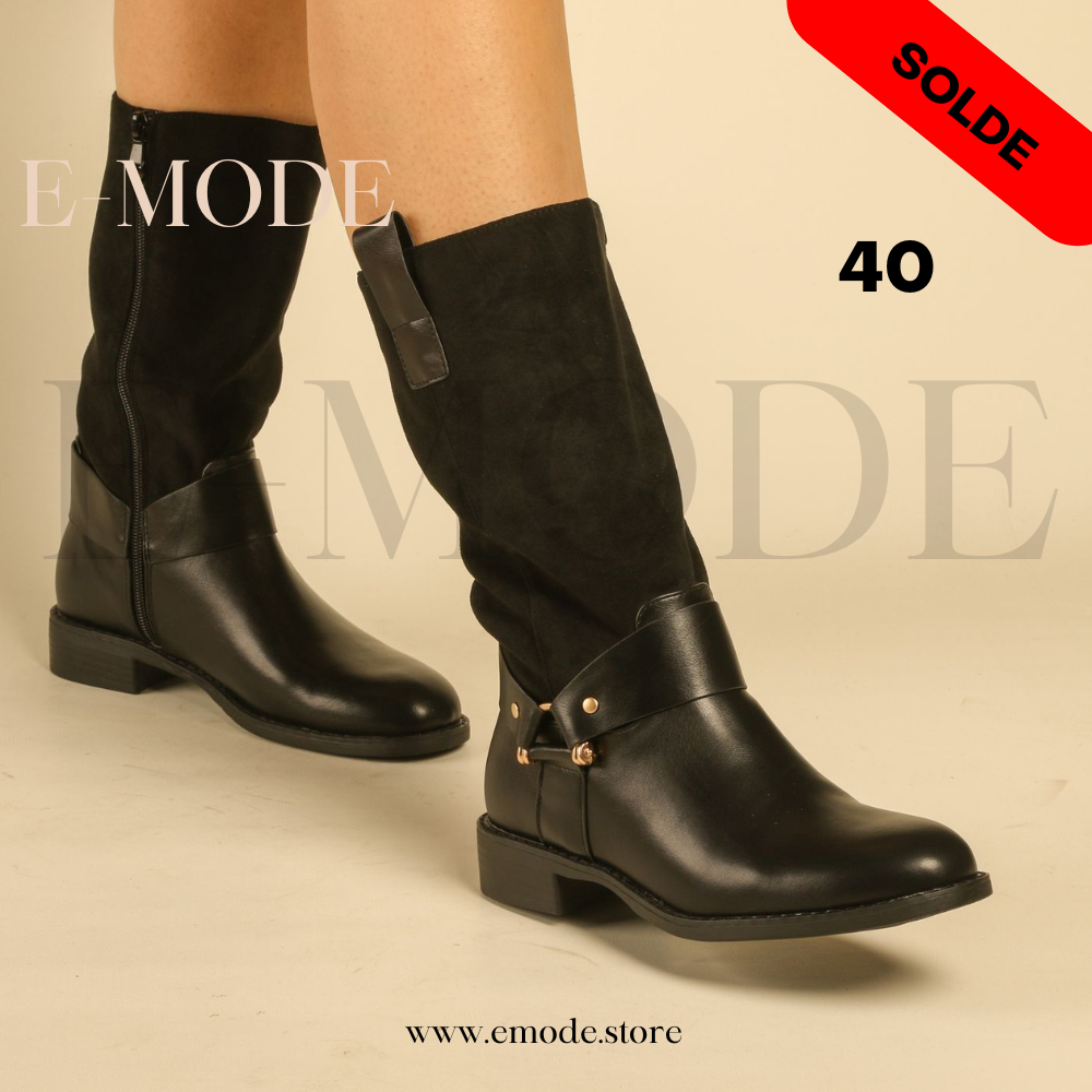 Bottines a talons Noir REF-0917