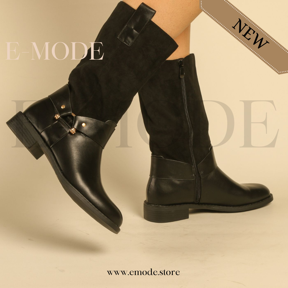 Bottines a talons Noir REF-0917