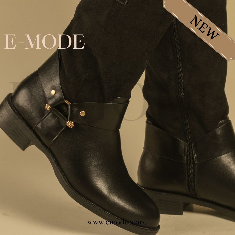 Bottines a talons Noir REF-0917