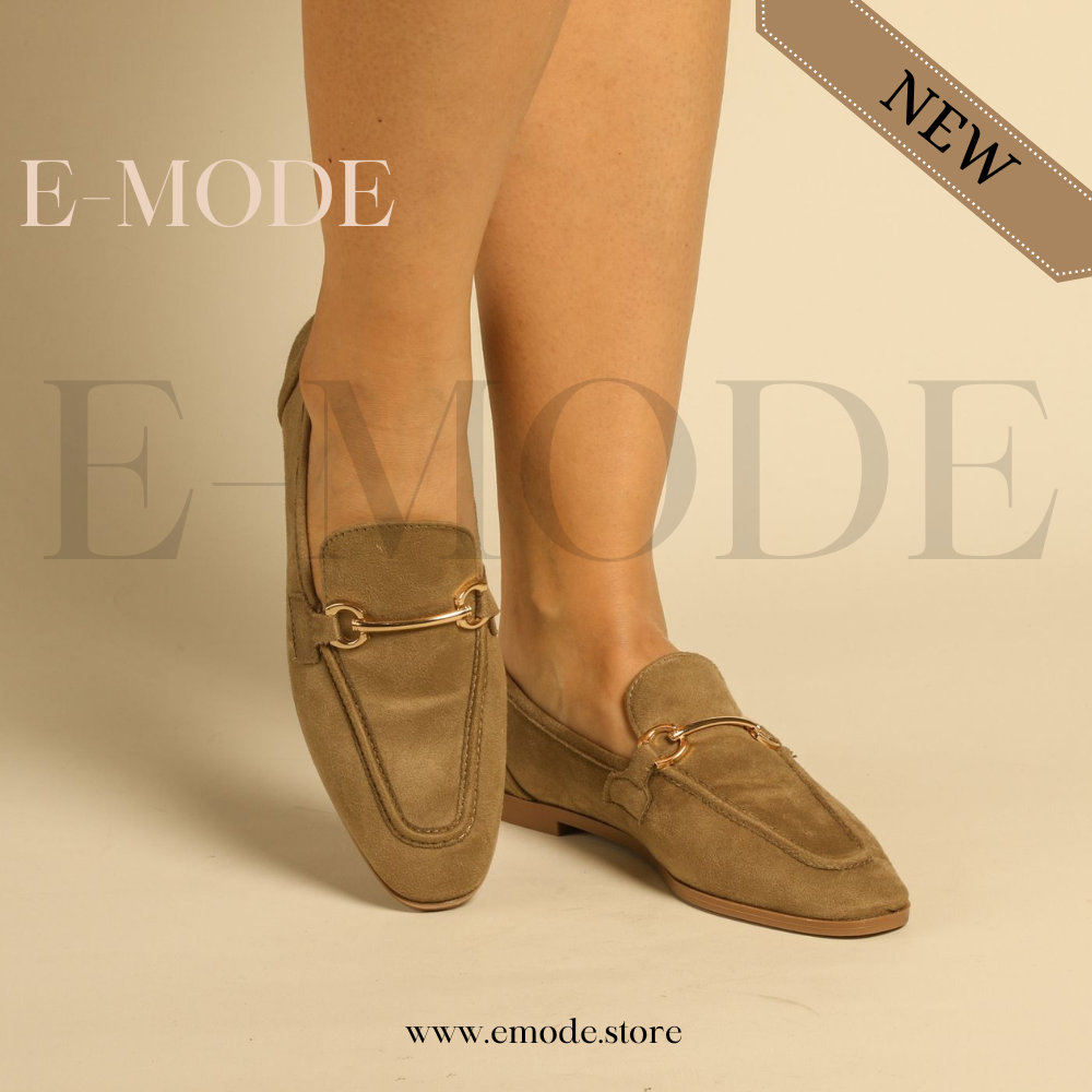 Mocassins vert REF-0924