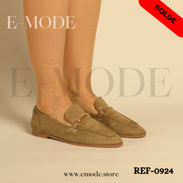 Mocassins vert REF-0924